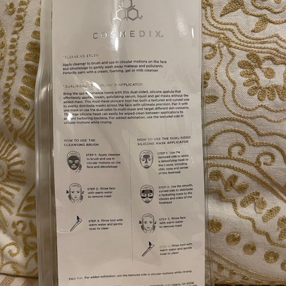 NEW and sealed Cosmedix Skincare Brush Set Cleansing & Mask Brush - Picture 4 of 4